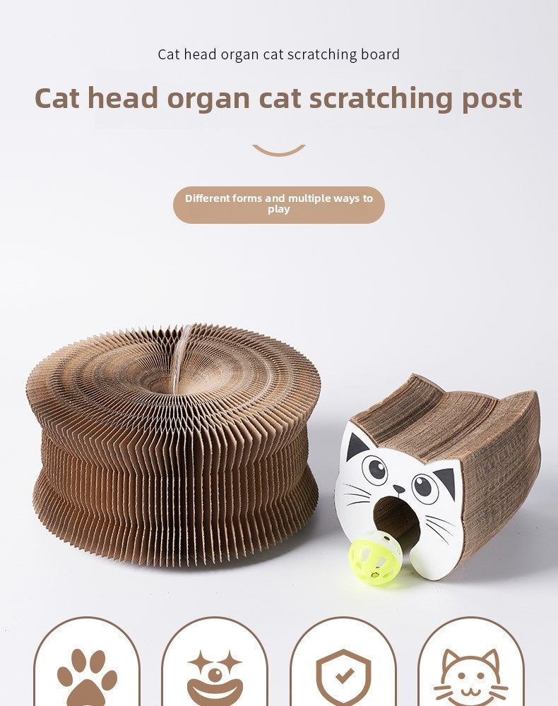 Cat's Paw Pad Wholesale Cat Claw Grinding Tool Corrugated Paper Wear-Resistant Cat Toy Thickened Cat Scratch Board Supplies