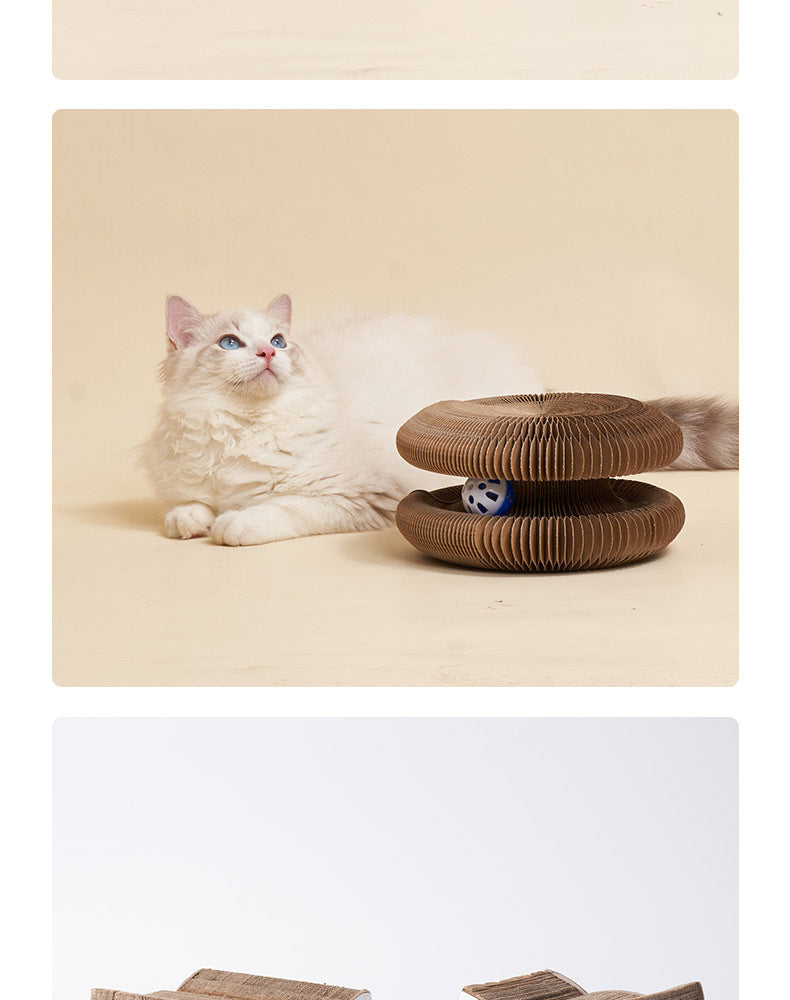 Cat's Paw Pad Wholesale Cat Claw Grinding Tool Corrugated Paper Wear-Resistant Cat Toy Thickened Cat Scratch Board Supplies