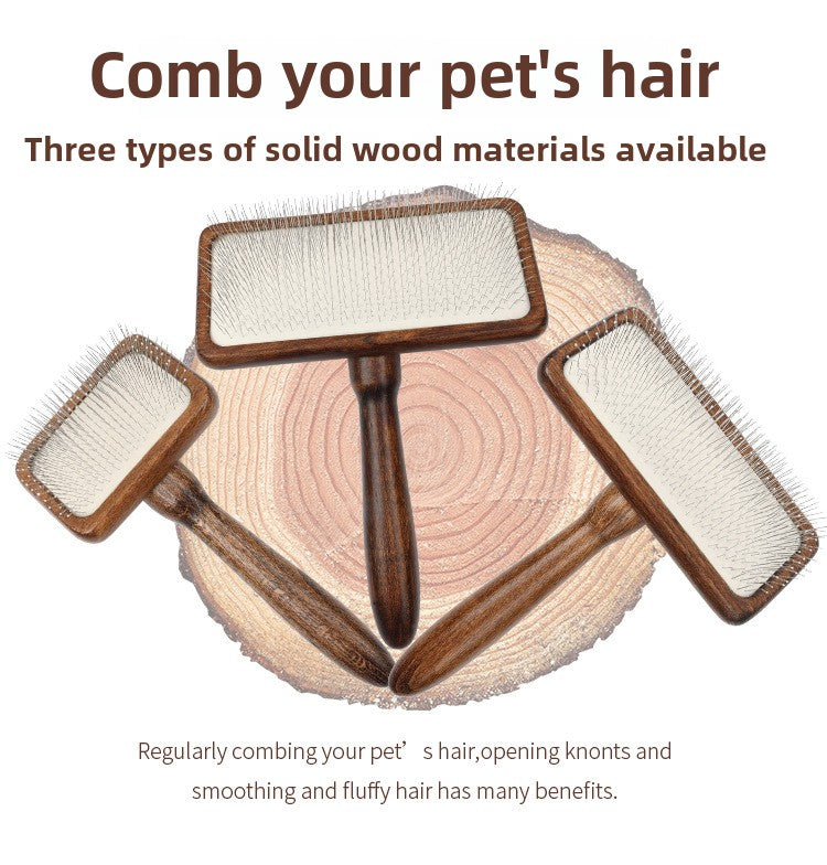 Dogs And Cats Solid Wood Comb