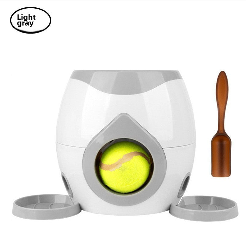 Pet Dog Tennis Treat Dispenser Training Device Reward Machine Dog Snack Machine Ball Tossing Device Interactive Fun Dog Toy