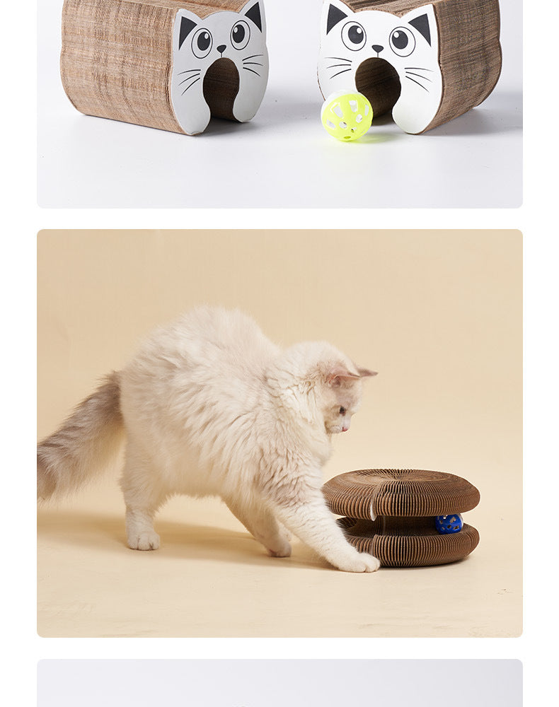 Cat's Paw Pad Wholesale Cat Claw Grinding Tool Corrugated Paper Wear-Resistant Cat Toy Thickened Cat Scratch Board Supplies