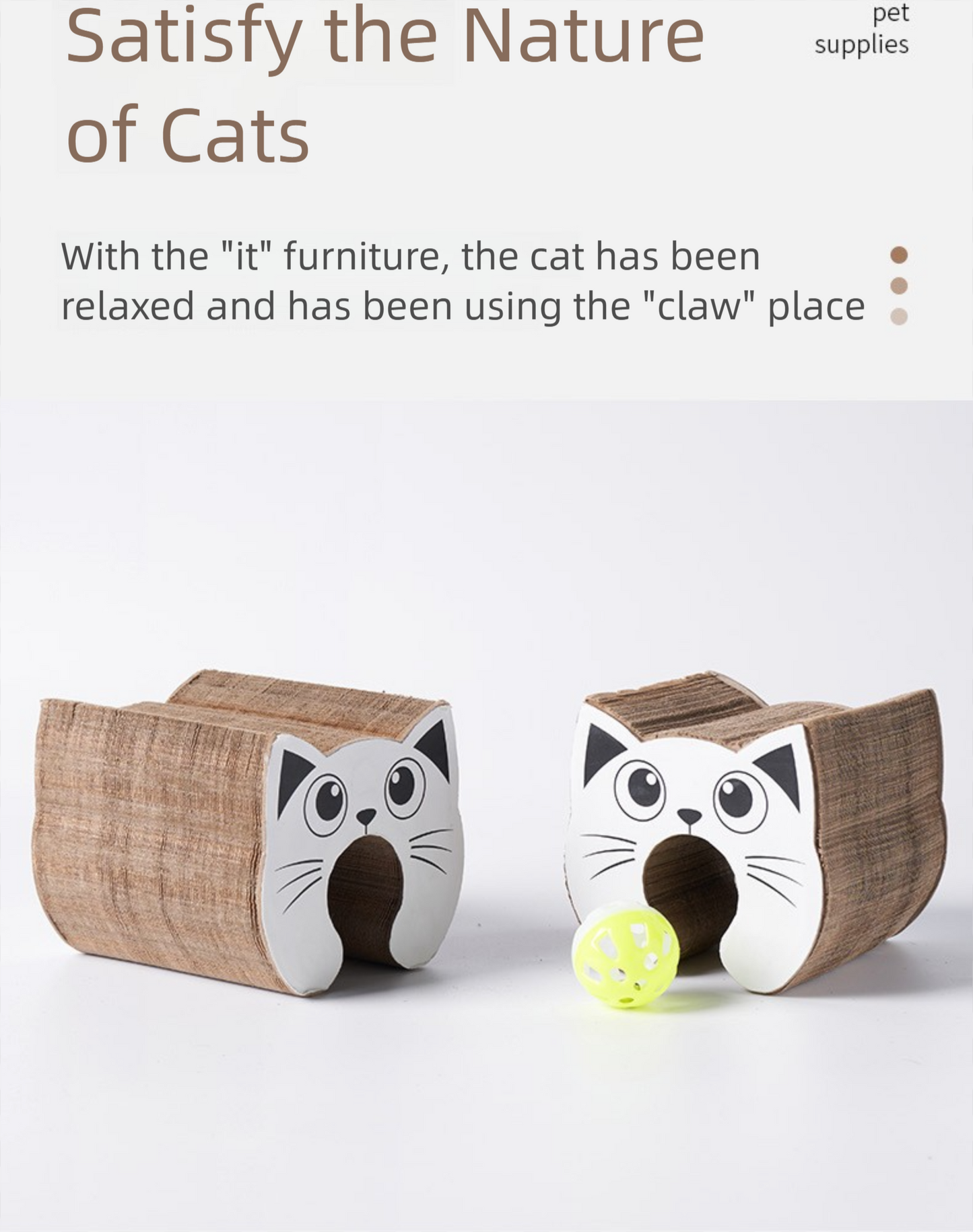 Cat's Paw Pad Wholesale Cat Claw Grinding Tool Corrugated Paper Wear-Resistant Cat Toy Thickened Cat Scratch Board Supplies
